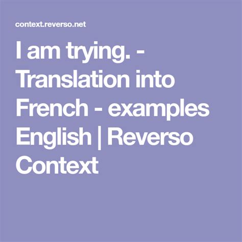 translate english to french context reverso